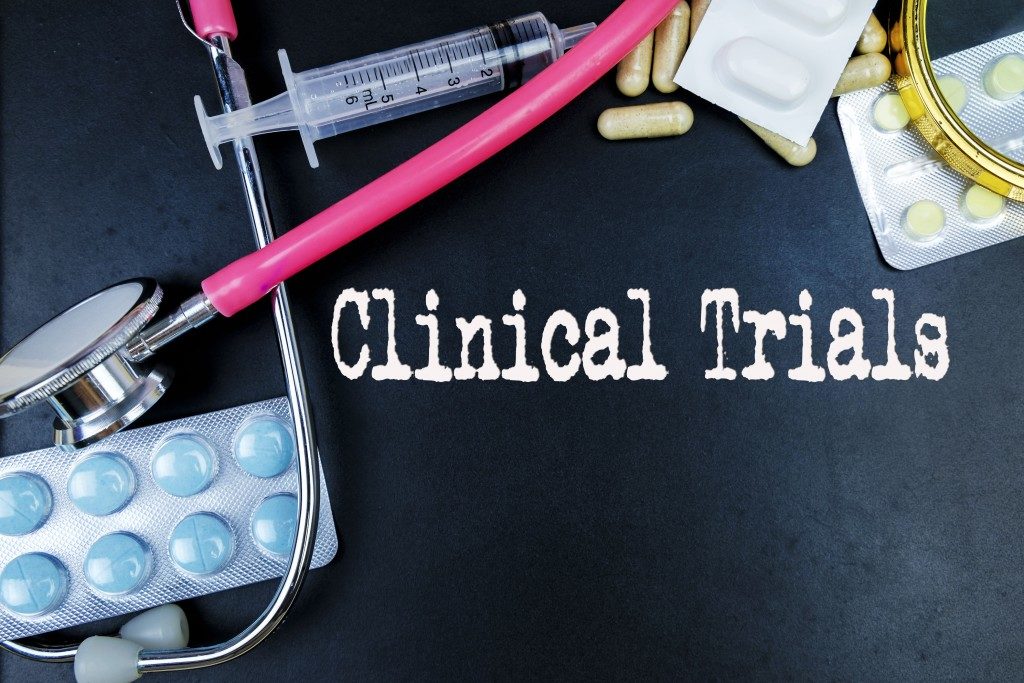 clinical trials medical concept