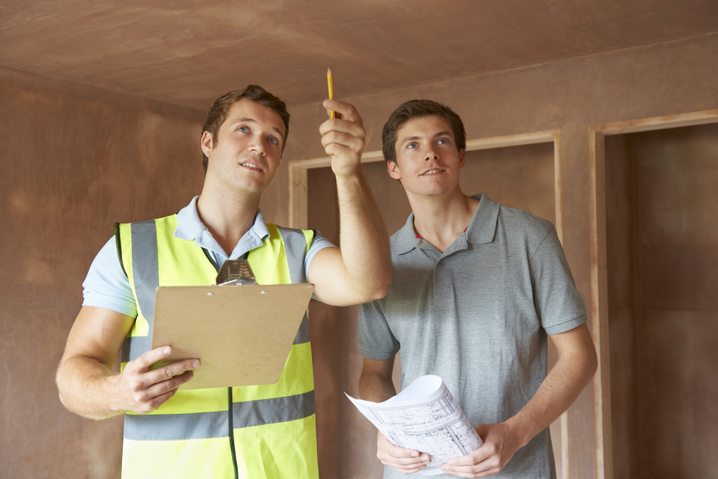 a school maintenance provider doing inspections